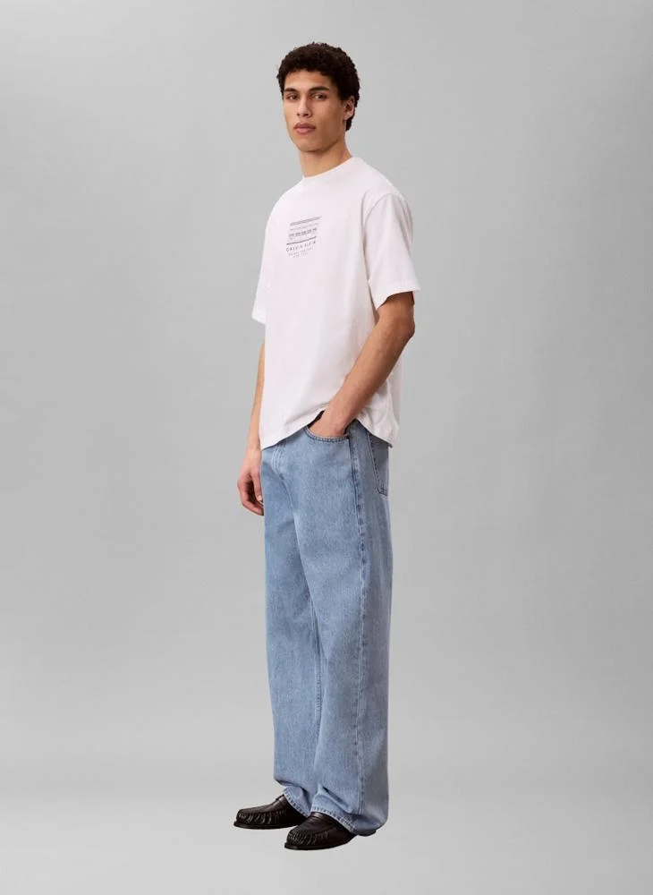Calvin Klein Jeans  Faded Seam Baggy Jeans for Men | Best Price UAE